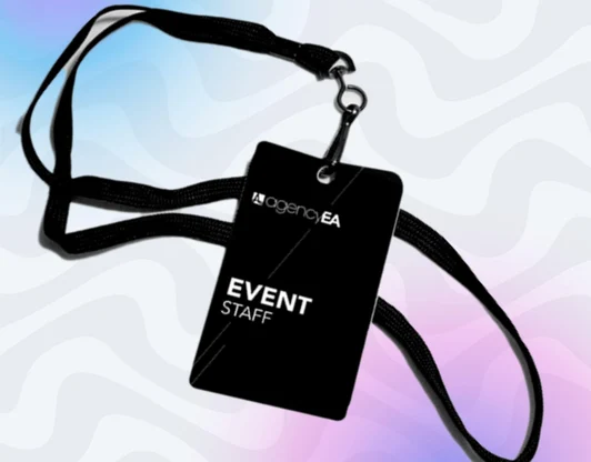 Бумажный бейдж